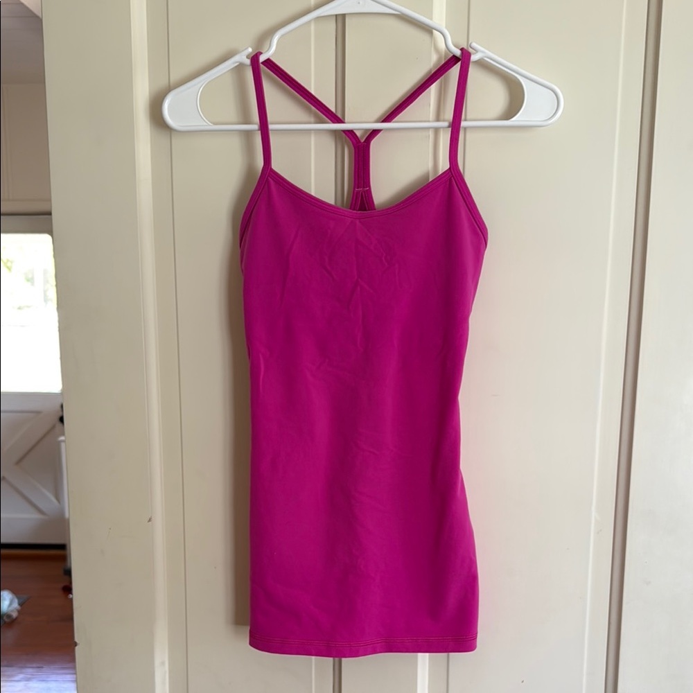 Lululemon Athletica Pink Fitted Sleeveless Camisole